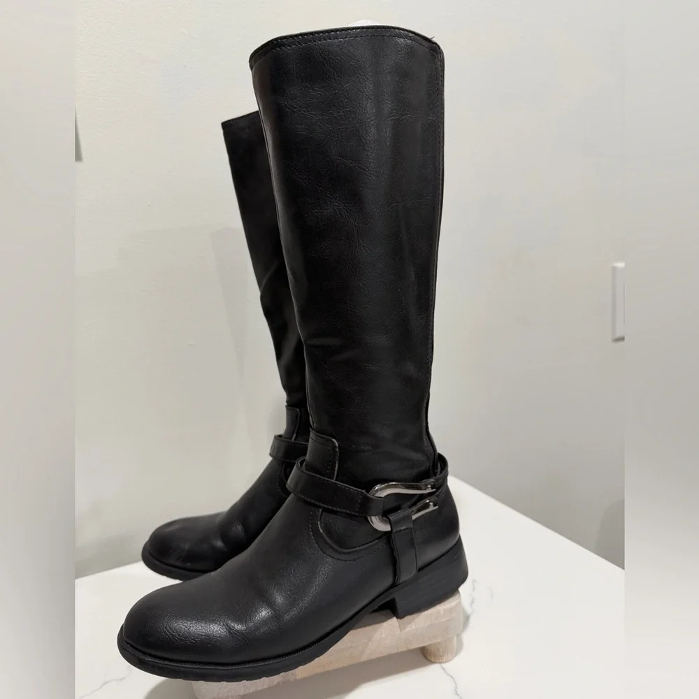Life Stride Size 5 Black Over the Knee Boots